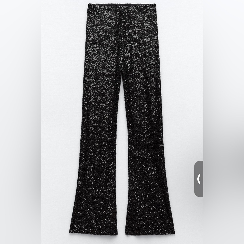 Flared Sequin Leggings - image 1